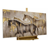 ACRYLBILD HANDGEMALT 120/60 cm - Beige/Braun, Holz/Textil (1.78/60cm) - KUNSTLOFT
