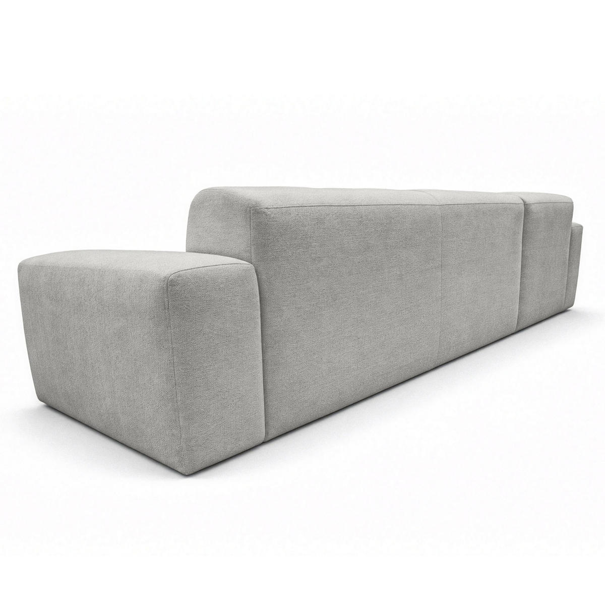 ECKSOFA L Form Corlu Grau 310/165/78 cm – stilvolle kleine Eckcouch Links - Schwarz/Grau, Kunststoff/Textil (310/165cm) - AX Living