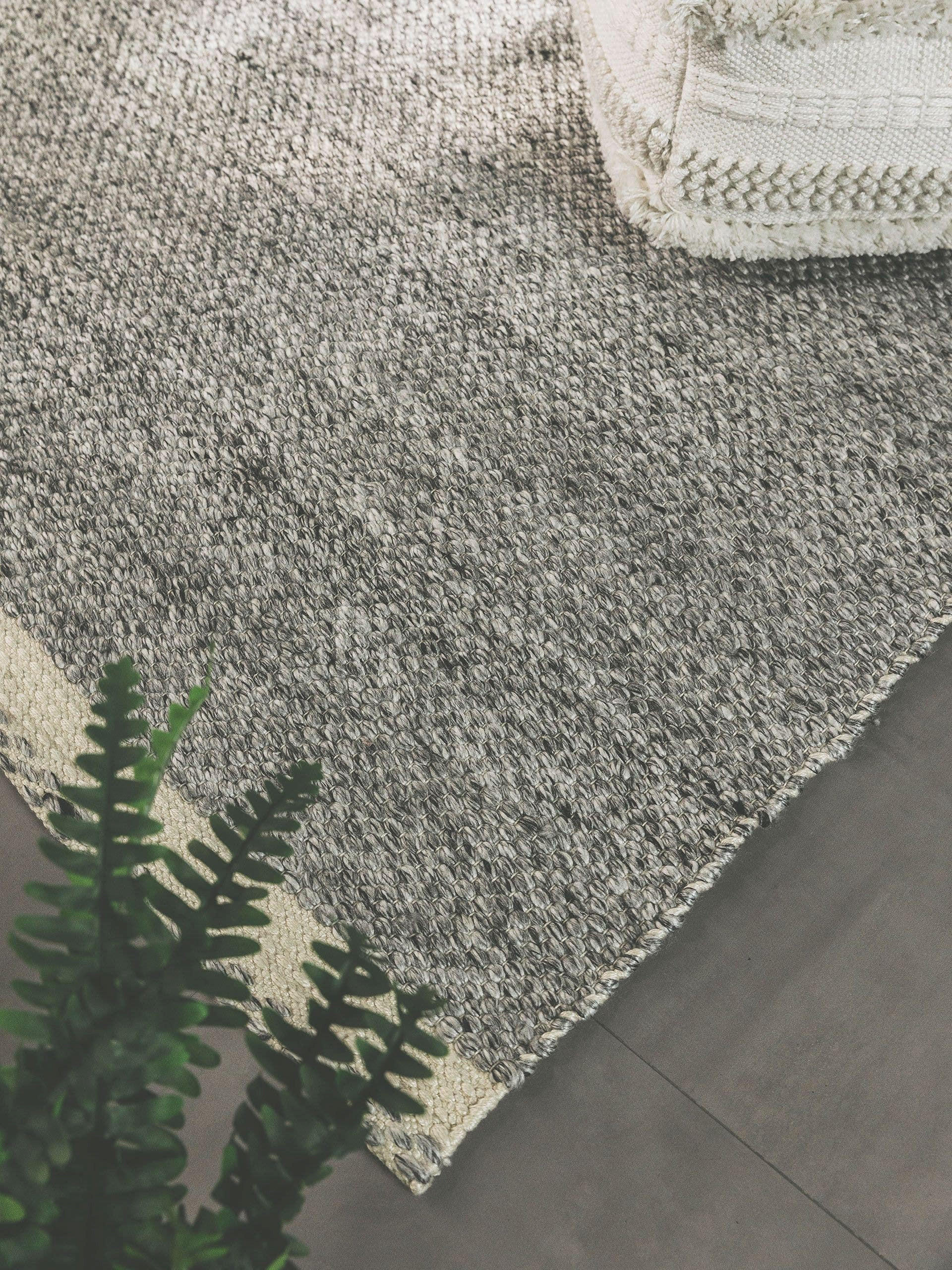 Thumbnail - benuta Pure Teppich, Grau, Textil, Abstrakt, Rechteckig, 120x170 cm, Gots, wasserabweisend, Teppiche & Böden, Teppiche, ...