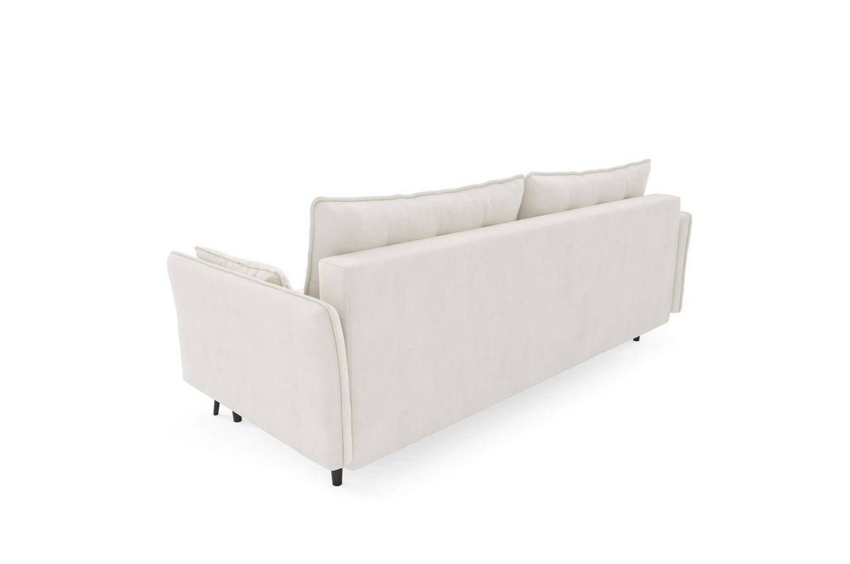 SCHLAFSOFA - Sofa Blumi - Ecru - Ecru, Holzwerkstoff (220/95/101cm) - Möblo