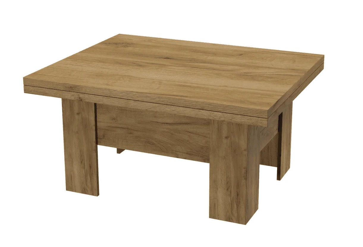 TISCH LONG - Eichefarben, Holzwerkstoff (80/100/53cm) - Meblini