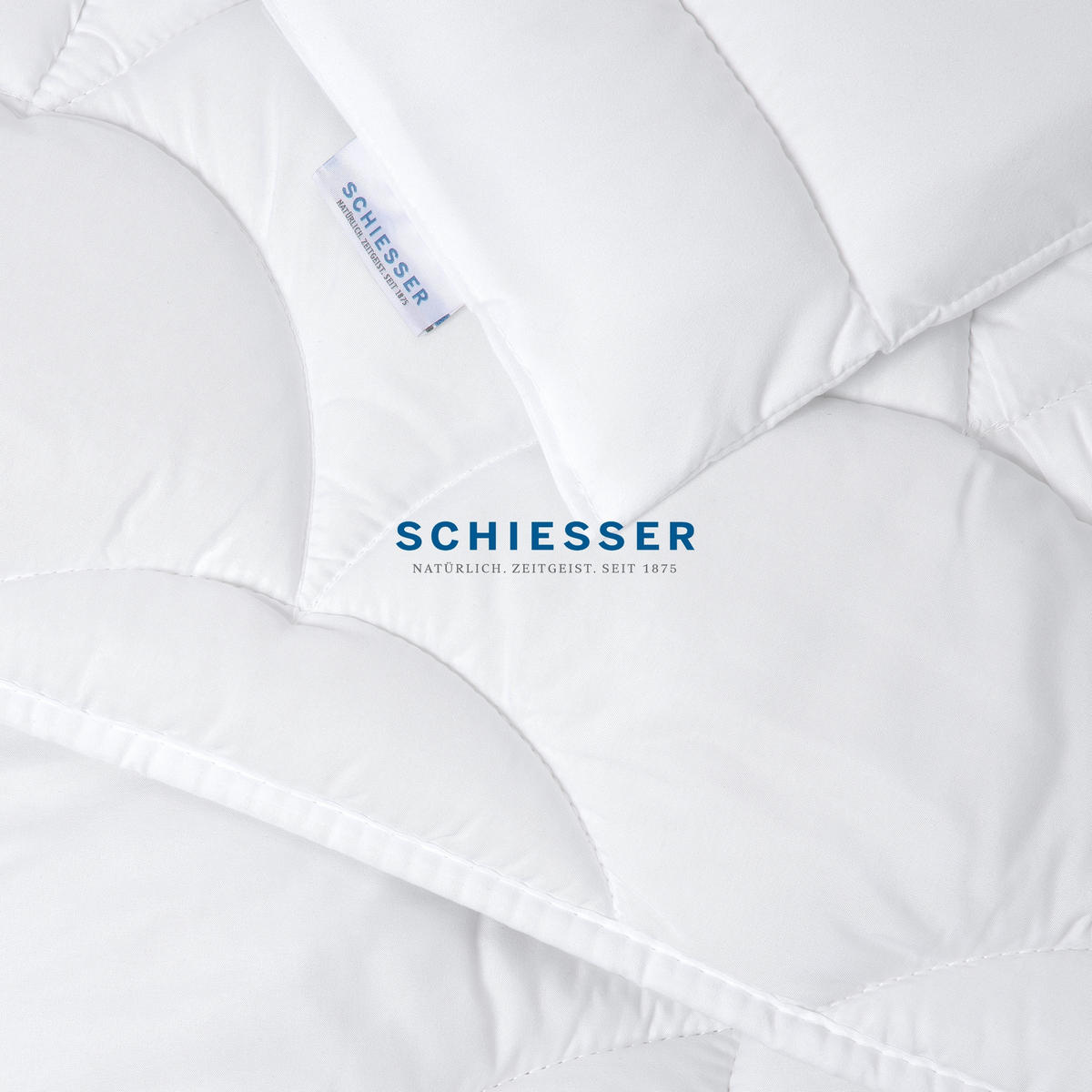 KINDERDECKE mit Kissen Lagom - 2-teilig - 100 x 135 cm - Weiß - Weiß, Textil (100/135cm) - SCHIESSER