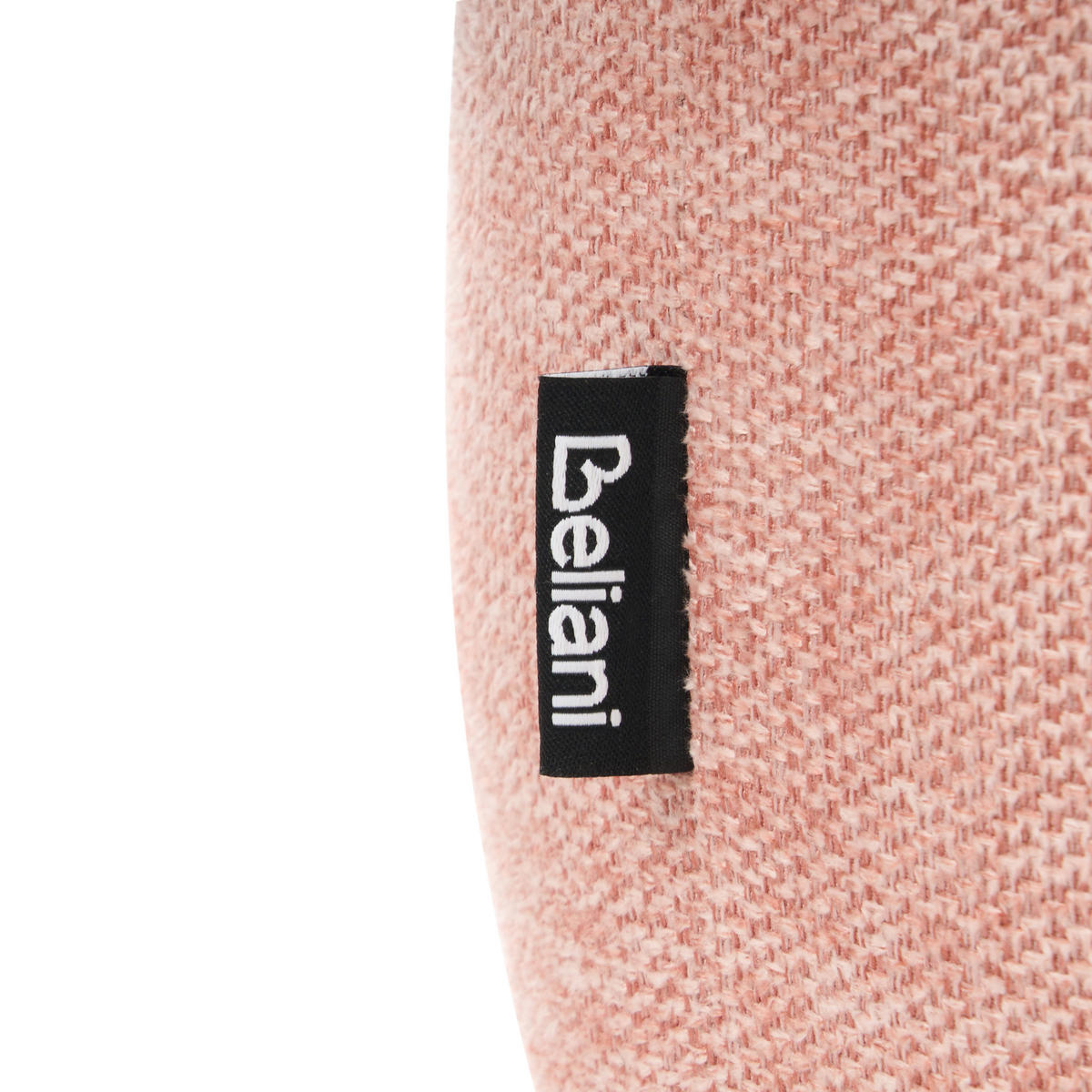 POUF Stoff Rosa Juno - Beige, Textil (35/38/35cm) - Beliani