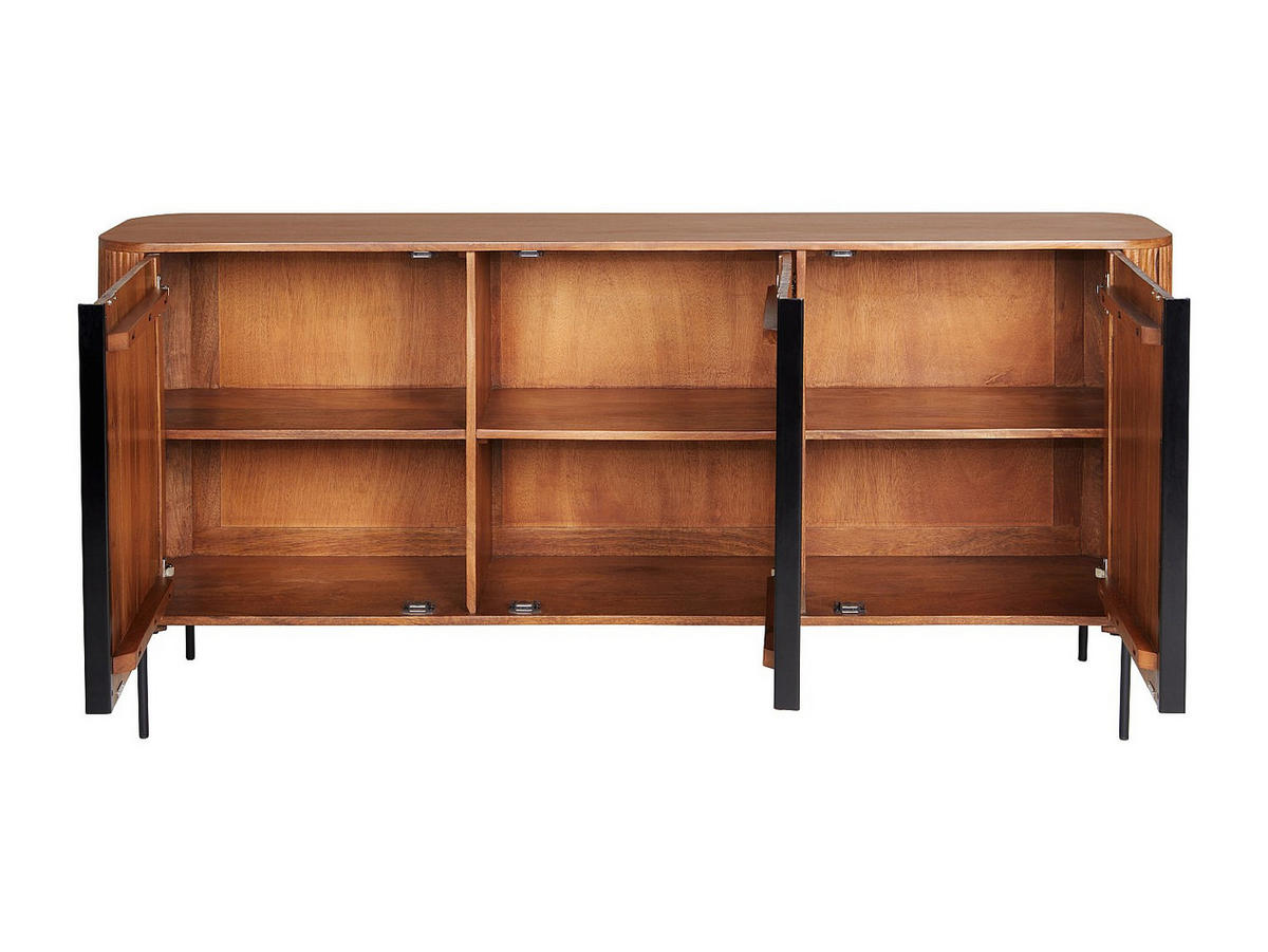 SIDEBOARD - 175.7 cm x 40.1 cm - holz - naturfarben dunkel Balimela - Naturfarben, Holz (175.7/80/40.1cm) - Vente-Unique