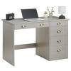 SCHREIBTISCH LANA - Grau, Holz (54/114/76cm) - IDIMEX