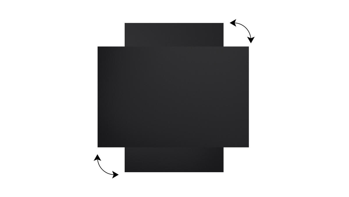 METALBOARD mit Kreideoberfläche 90x60cm + Zubehör-Set - Schwarz, Metall (90/60/1.8cm) - ALLboards