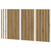 AKUSTIKPANEEL Set 3-teilig Eiche Artisan, Wandpaneel 40 x 80 cm - Eiche Artisan, Holzwerkstoff (40/80/2cm) - Inn.Furn