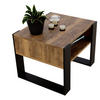 COUCHTISCH Karo65 65/45/53,6 - Schwarz/Braun, Holzwerkstoff (53/65/45cm) - RAUMHIRSCH FURNITURE