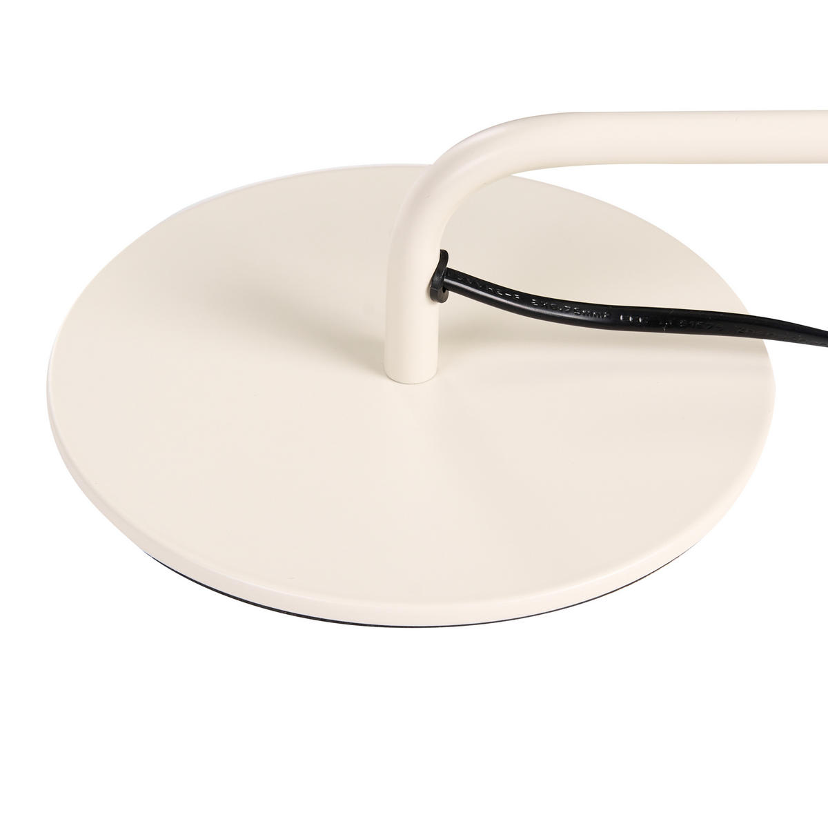 SCHREIBTISCHLAMPE Metall Cremeweiß Rimava - Creme, Metall (17/17/51cm) - Beliani