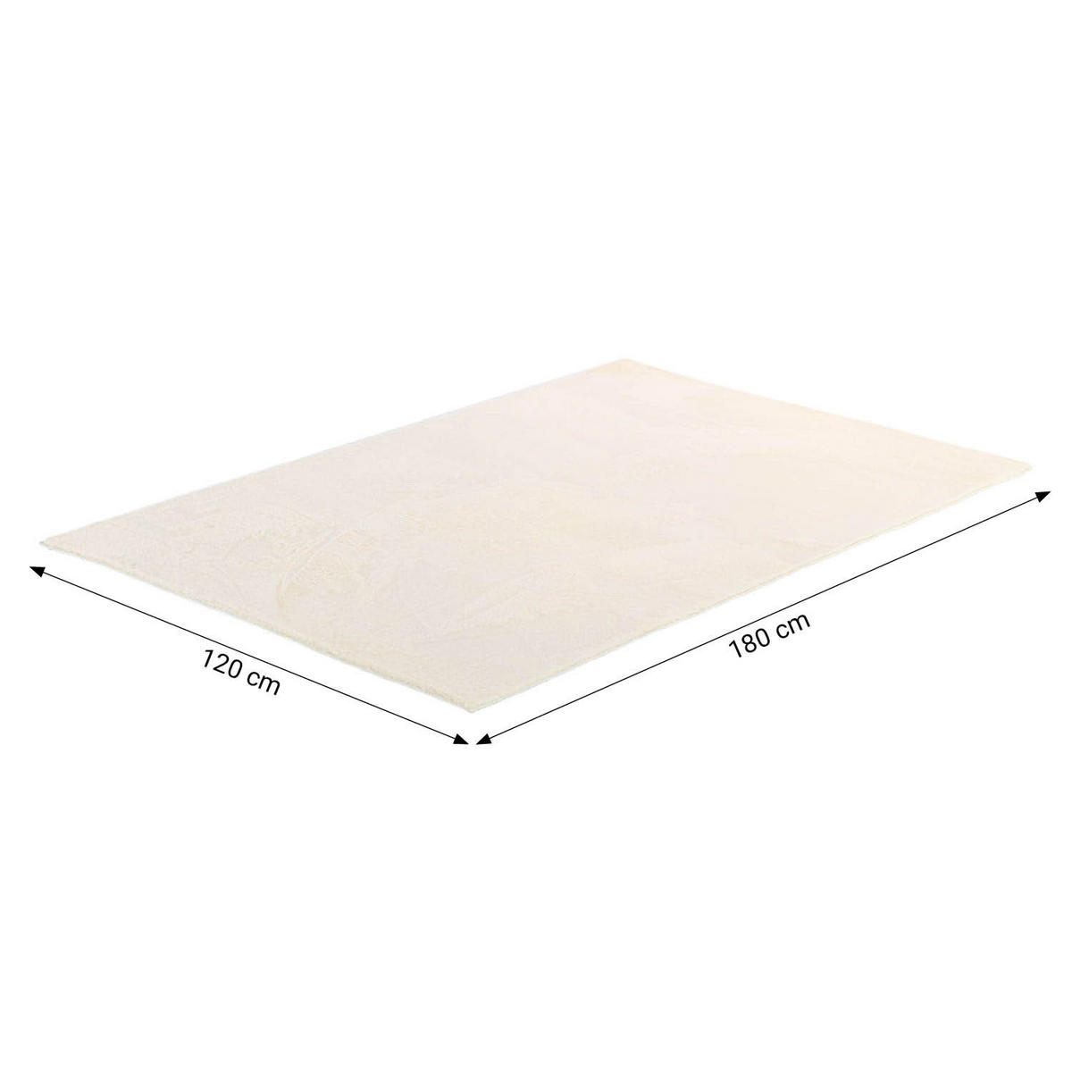 TEPPICH in Beige 120/180 cm waschbar - Beige, Textil (120/180cm) - Homestyle4u