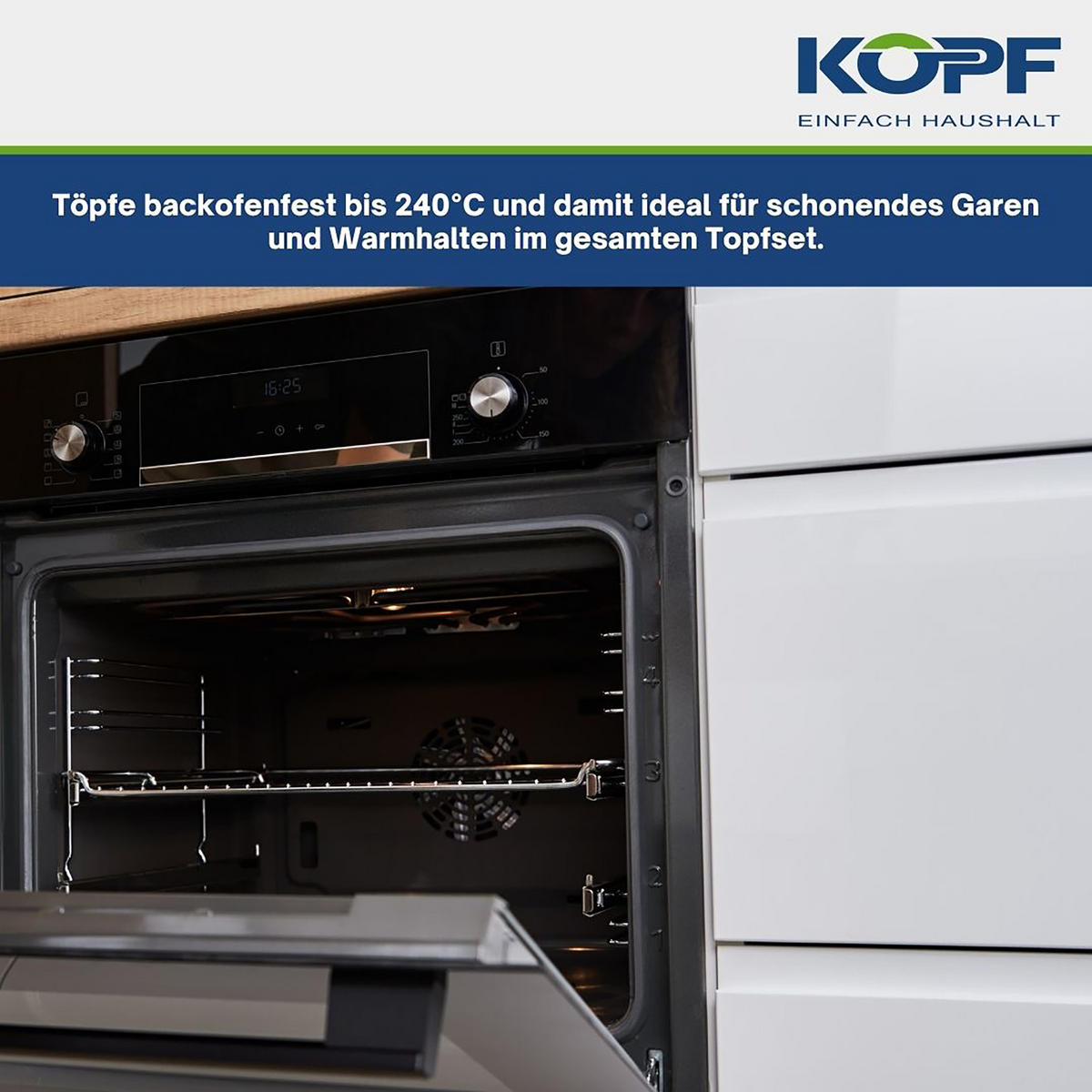 TOPFSET Stilo, Edelstahl, Induktion, 10-teilig - Silberfarben, Metall - KOPF