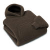KUSCHELDECKE - Sherpa Fleece Dunkelbraun - Dunkelbraun, Textil (70/110cm)