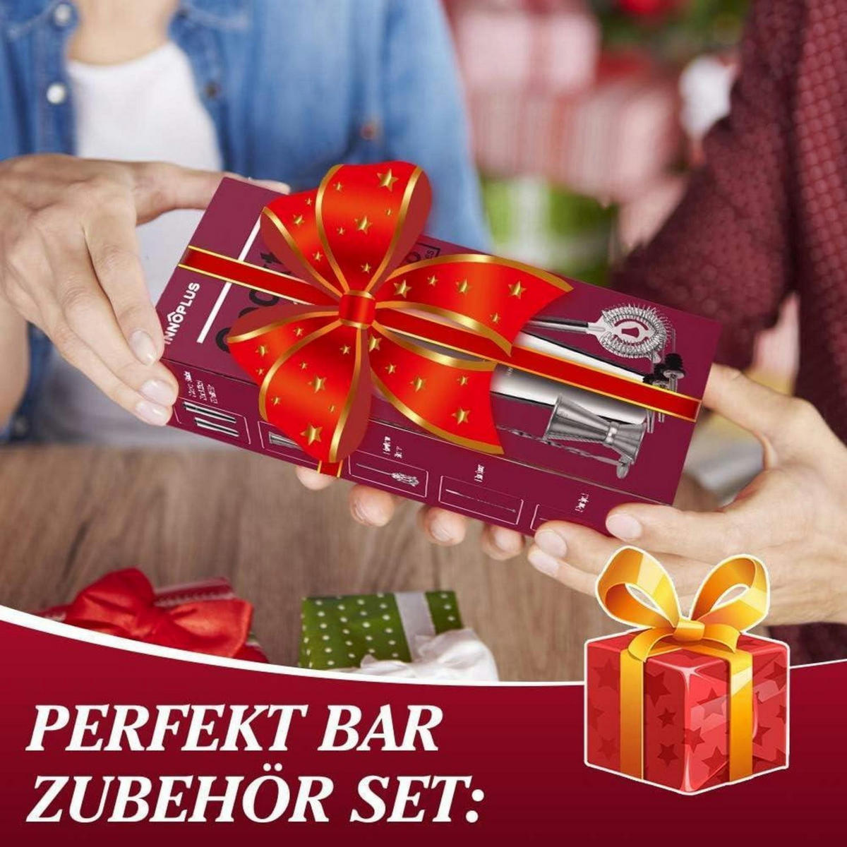 COCKTAIL Shaker Set Edelstahl 8-teiliges Set - Silberfarben, Metall (9.7/9.6/23.3cm)