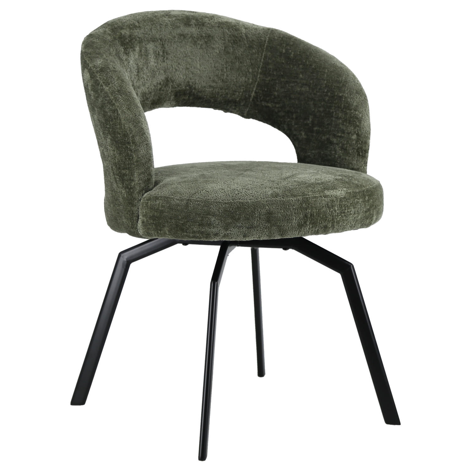 STUHL Ehba Grün - Grün, Textil (59/78.5/58.5cm) - Happy Garden