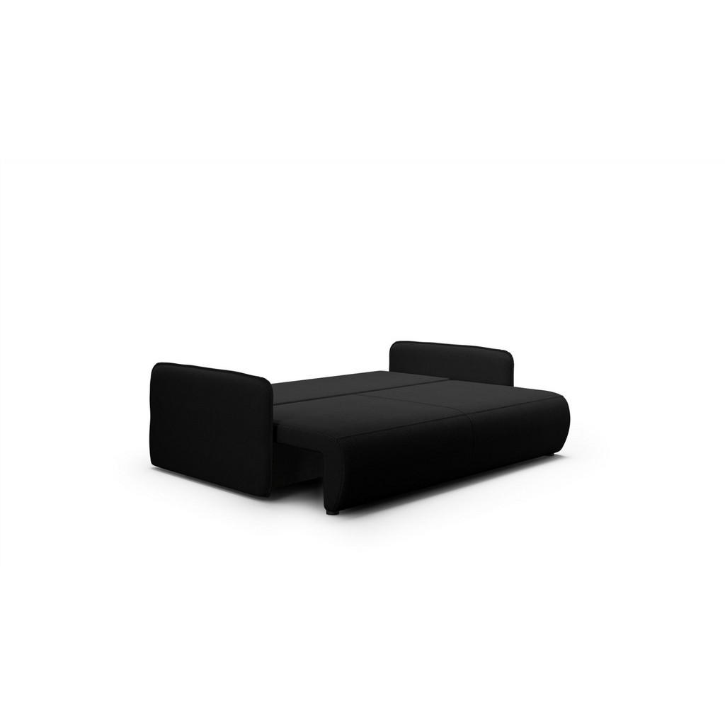 Thumbnail - Fun Möbel Schlafsofa, Schwarz, Textil, 216x86x105 cm, Wohnzimmer, Sofas & Couches, Schlafsofas