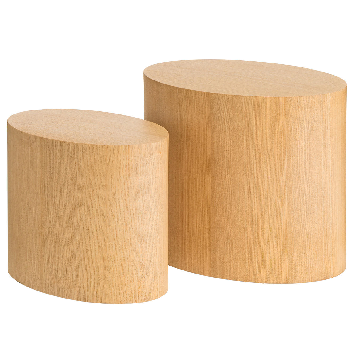 BEISTELLTISCH - 2er-Set - Esche - Eschefarben, Holzwerkstoff (33/48/40cm) - home24
