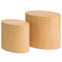BEISTELLTISCH - 2er-Set - Esche - Eschefarben, Holzwerkstoff (33/48/40cm) - home24