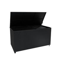 KISSENBOX Serafina Rattan 700L - Schwarz - Schwarz, Kunststoff (150/80/72cm) - Jardi