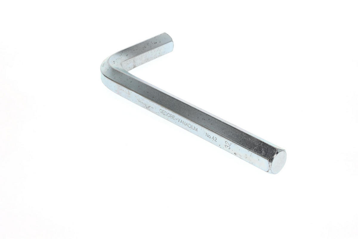 42 32 WINKELSCHRAUBENDREHER, INNEN-6-KANT 32 MM - Multicolor, Kunststoff/Metall (16/34cm) - Gedore