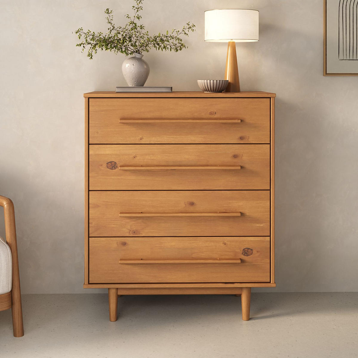 KOMMODE TECCA - Eichefarben, Holz (80/96/41cm) - IDIMEX