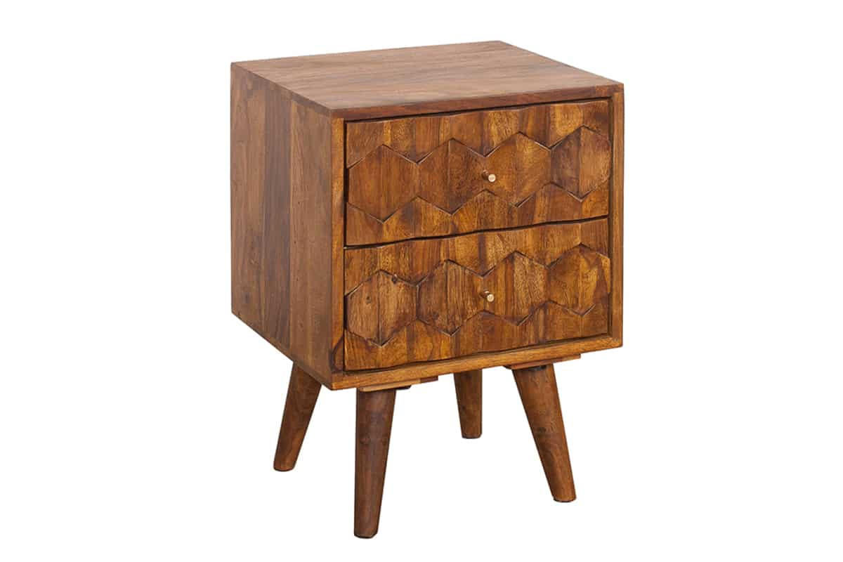 COUCHTISCH MYSTIC LIVING Sheesham rechteckig Natur 40cm - Braun, Holz (35/40/56cm) - riess-ambiente