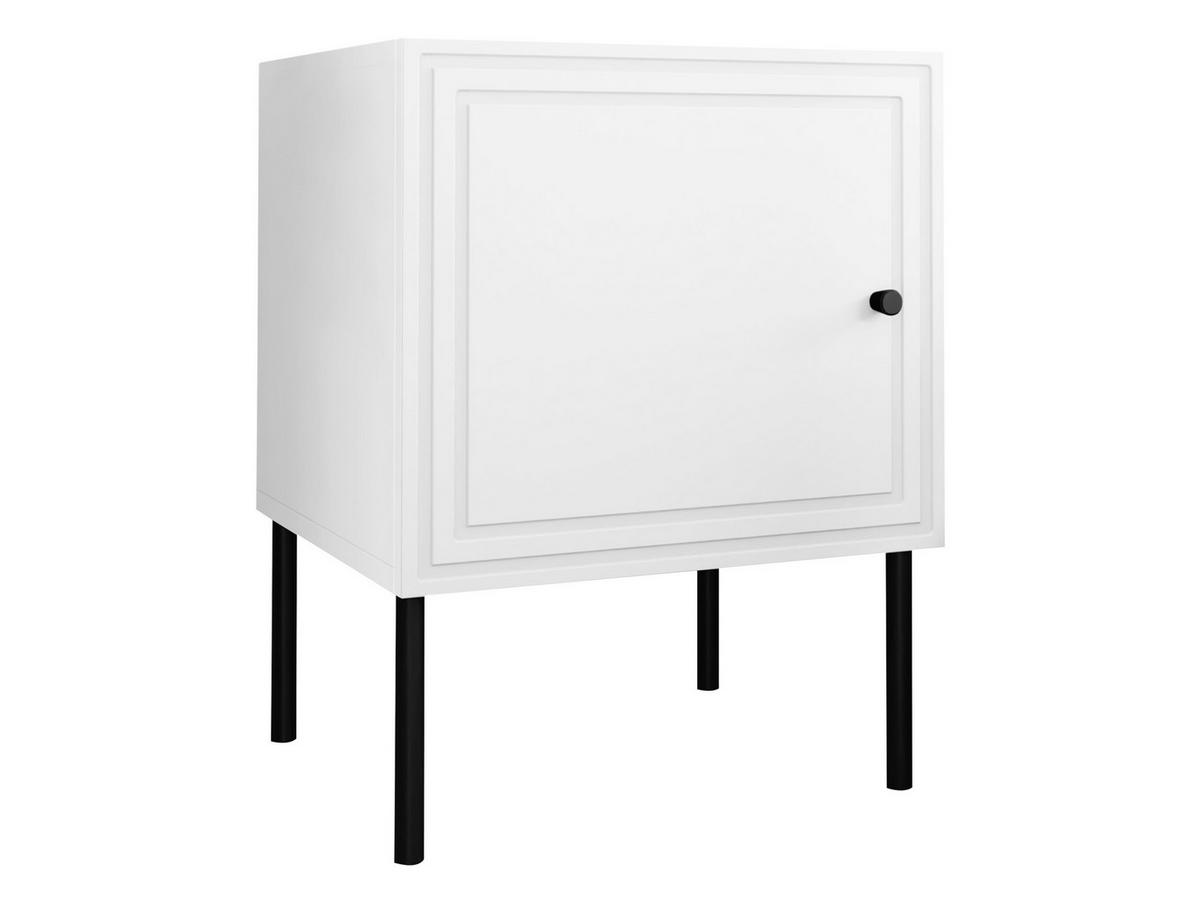 NACHTTISCH-SET Palazzo Bis (2 Stück) - Schwarz/Weiß, Holzwerkstoff/Kunststoff (45/59/39cm) - MIRJAN24