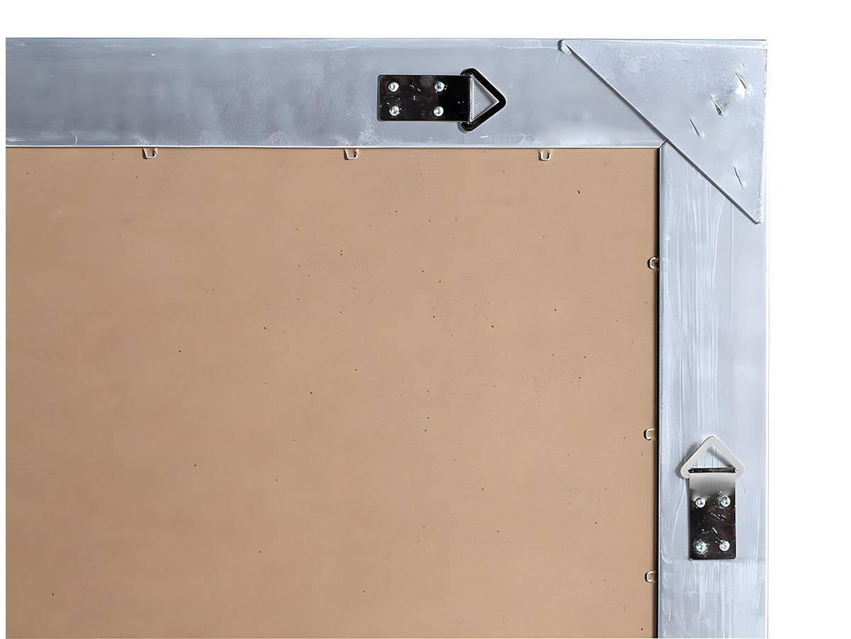 GROSSER Spiegel mit Stuck ELVIRE - Eukalyptusholz - 80x190 cm - Silberfarben - Silberfarben, Holz (80/190/3.5cm) - Vente-Unique