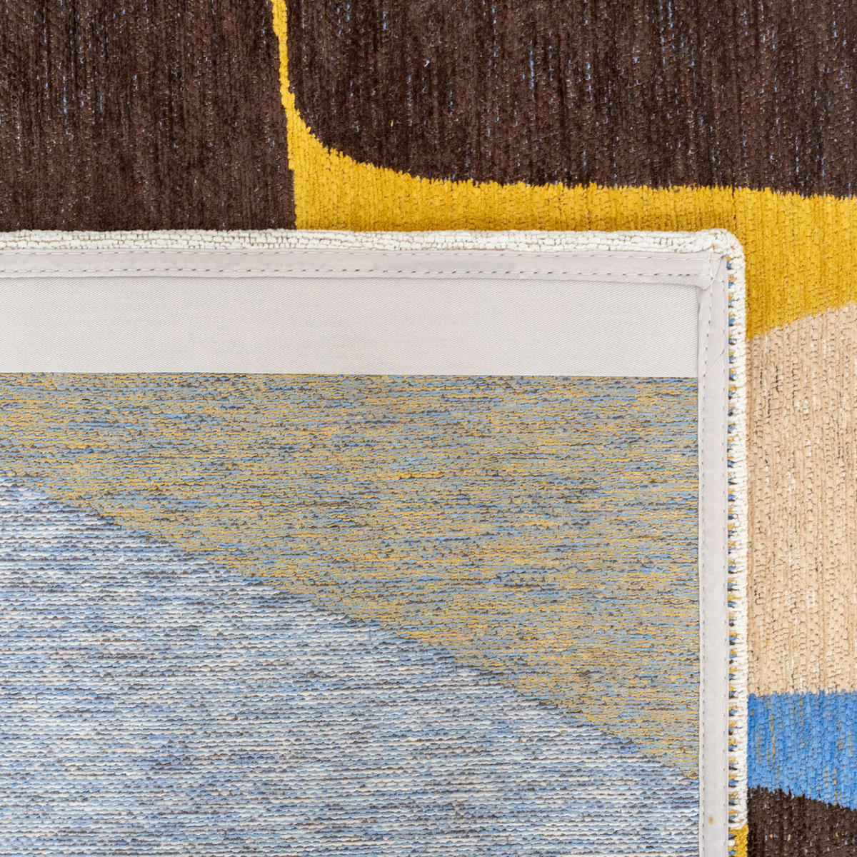 PREPROGA Stones Sunny Blue 100/140 cm - modra, umetna masa/tekstil (100/140cm) - Louis De Poortere