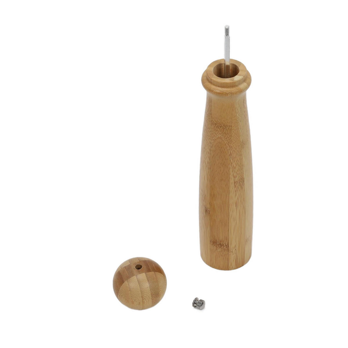 BAMBUSOV MLINČEK ZA POPER les rjava - rjava, naravni materiali (6/31/6cm) - Excellent Houseware