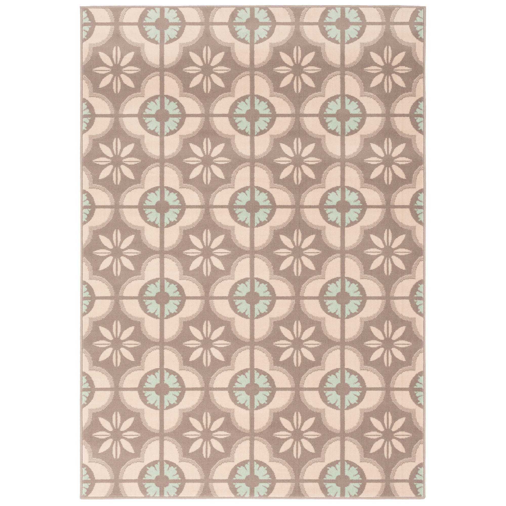 DESIGNER TEPPICH SAMBA MODERN FLIESENOPTIK - Beige, Textil (160/230cm) - Pergamon