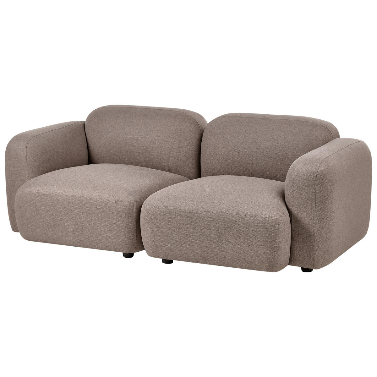 POHOVKA 3-místná Látka Taupe Afoss - šedohnědá, textil (195/71/94cm) - Beliani