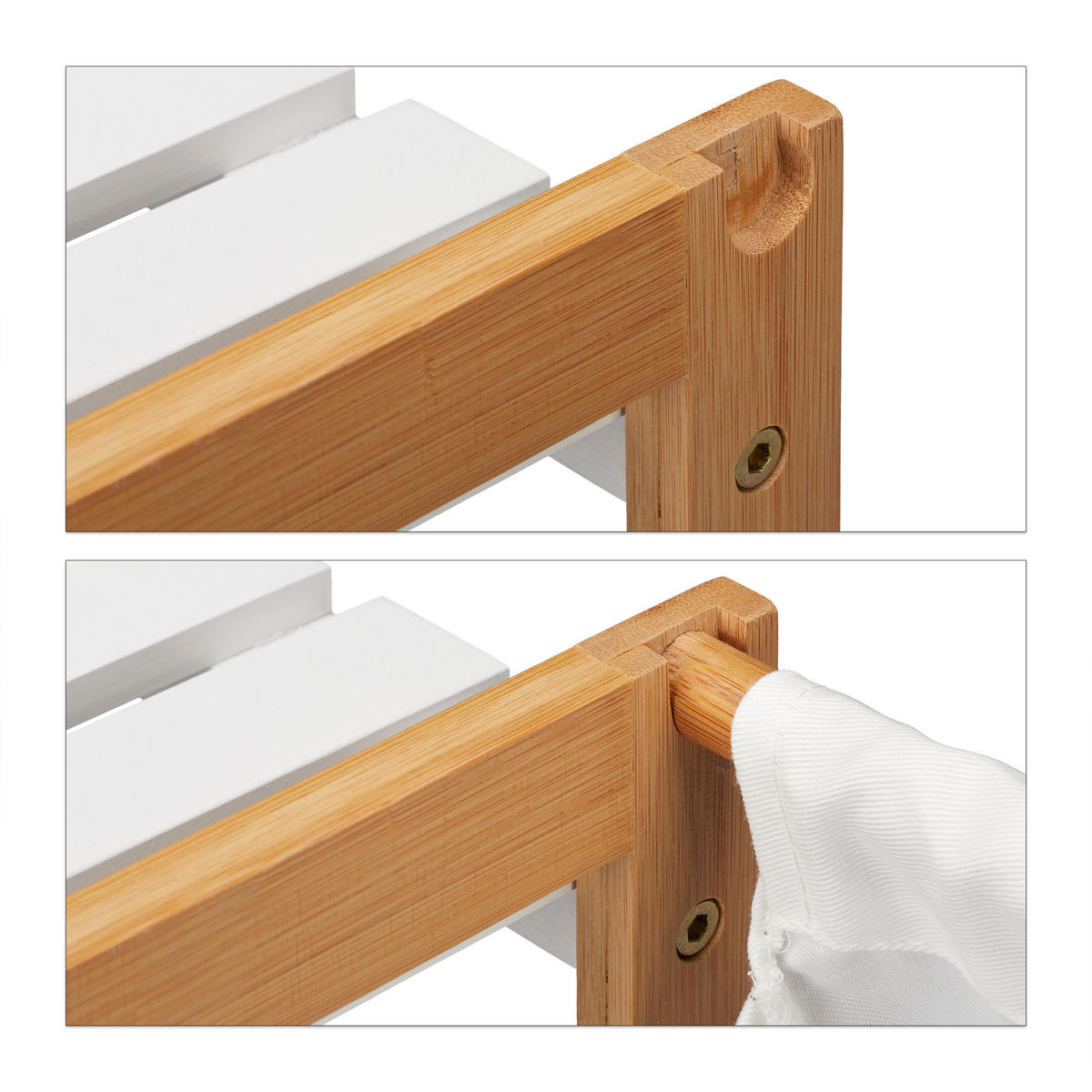 BADREGAL - Multicolor, Holz/Holzwerkstoff (65.5/76/33cm) - Relaxdays