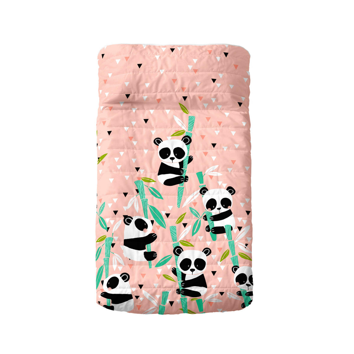TAGESDECKE panda garden 100x130 cm (kinderbett) rosa - Pink, Textil (100/130cm) - Happy Friday