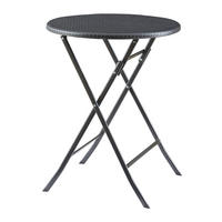 KLAPPTISCH Mark - Schwarz, Kunststoff/Metall (60/60/74cm) - [en.casa]