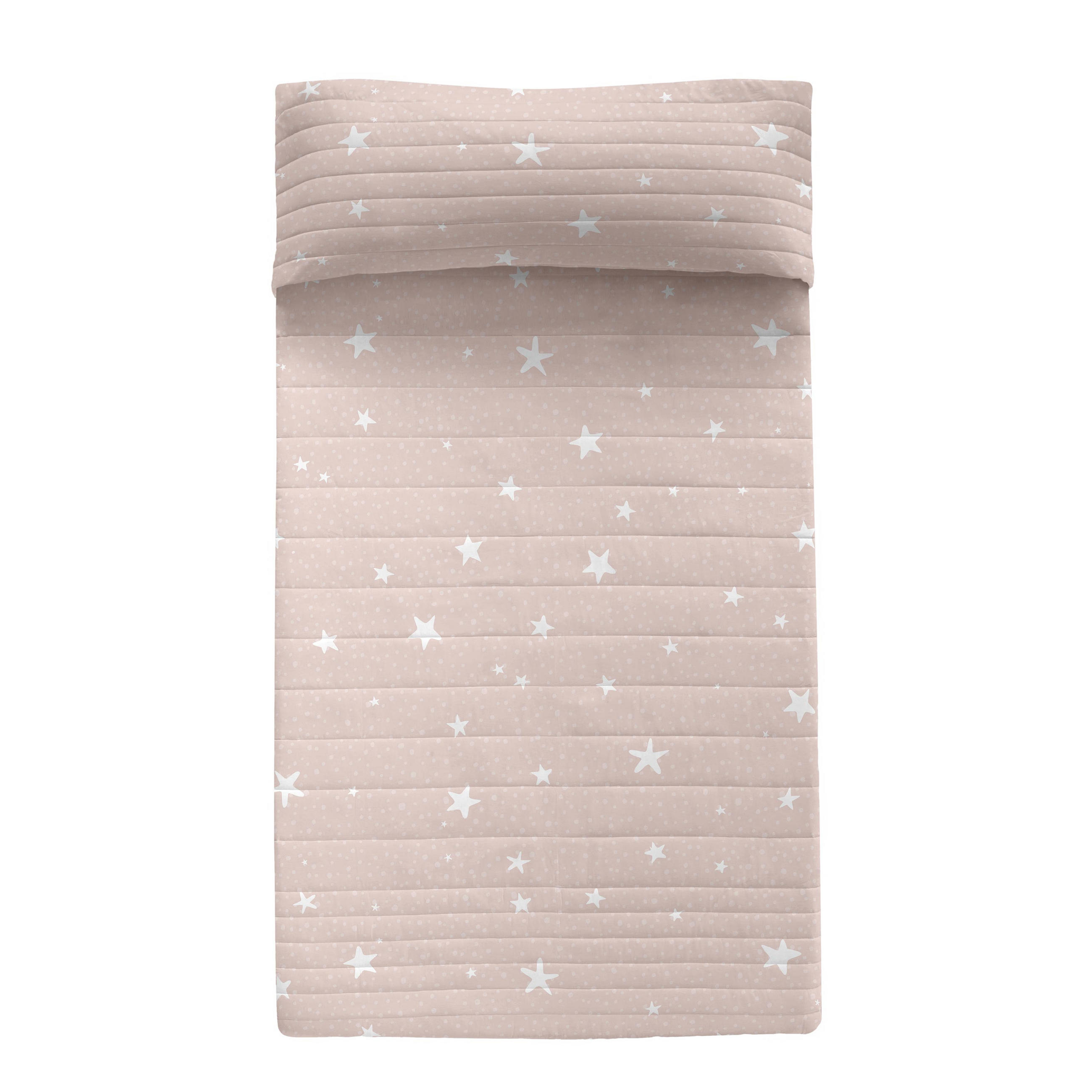 TAGESDECKE little star 180x260 cm (bett 80/90/105) rosa - Pink, Textil (180/260cm) - Happy Friday