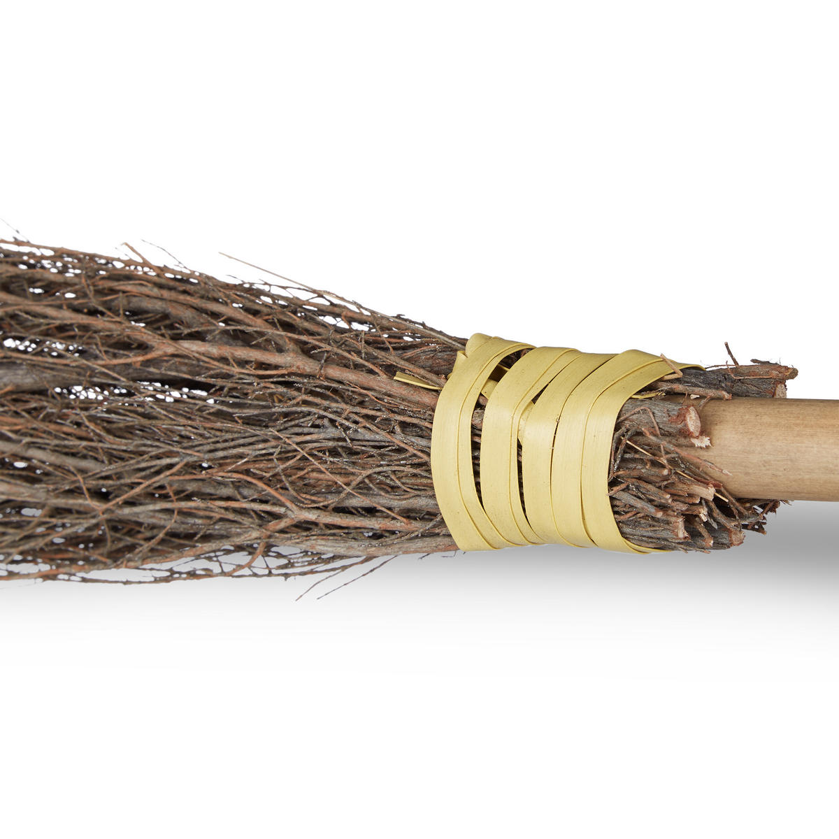 HEXENBESEN 2er-Set - Hellbraun, Holz (7/97/5cm) - Relaxdays