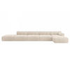 ECKSOFA modulares Sofa Lizur-L3 - 475x160x70 cm Beige Cord - Beige, Holzwerkstoff/Textil (475/160cm) - ALTDECOR