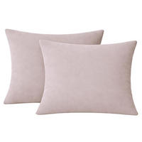 KISSENBEZUG Stone Washed 40x80 cm aus 100% Baumwolle, Renforce Kissenhülle 40 x 80 im 2er Set - Blass Rosa - Altrosa, Textil (80/40cm) - Carpe Sonno