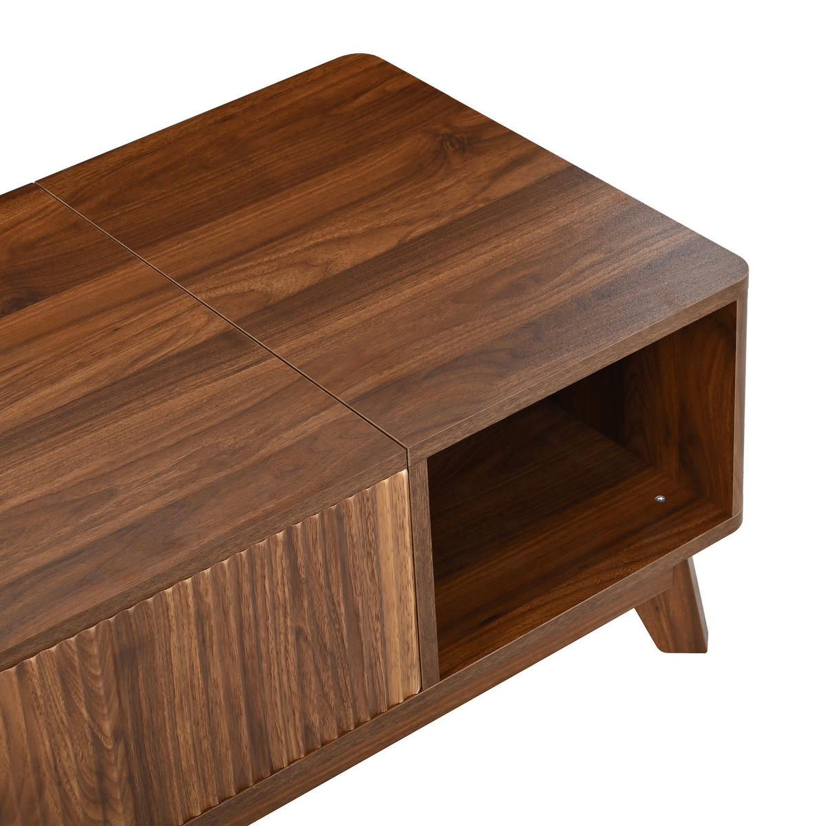 KONFERENČNÍ STŮL v ořechové barvě Stolek do obývacího pokoje se zvedací funkcí, Š95/H48/V50cm - hnědá, kompozitní dřevo (48/95/50cm) - STILVORA