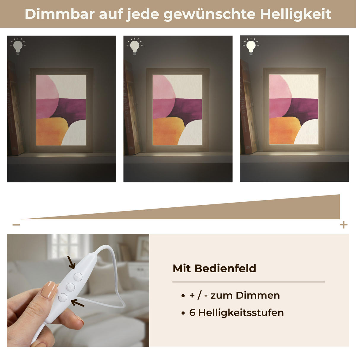 NÁSTĚNNÁ LAMPA Tvary - abstraktní - barevné 15x20 cm - růžová, kompozitní dřevo (15/20/8cm) - OnlyWow