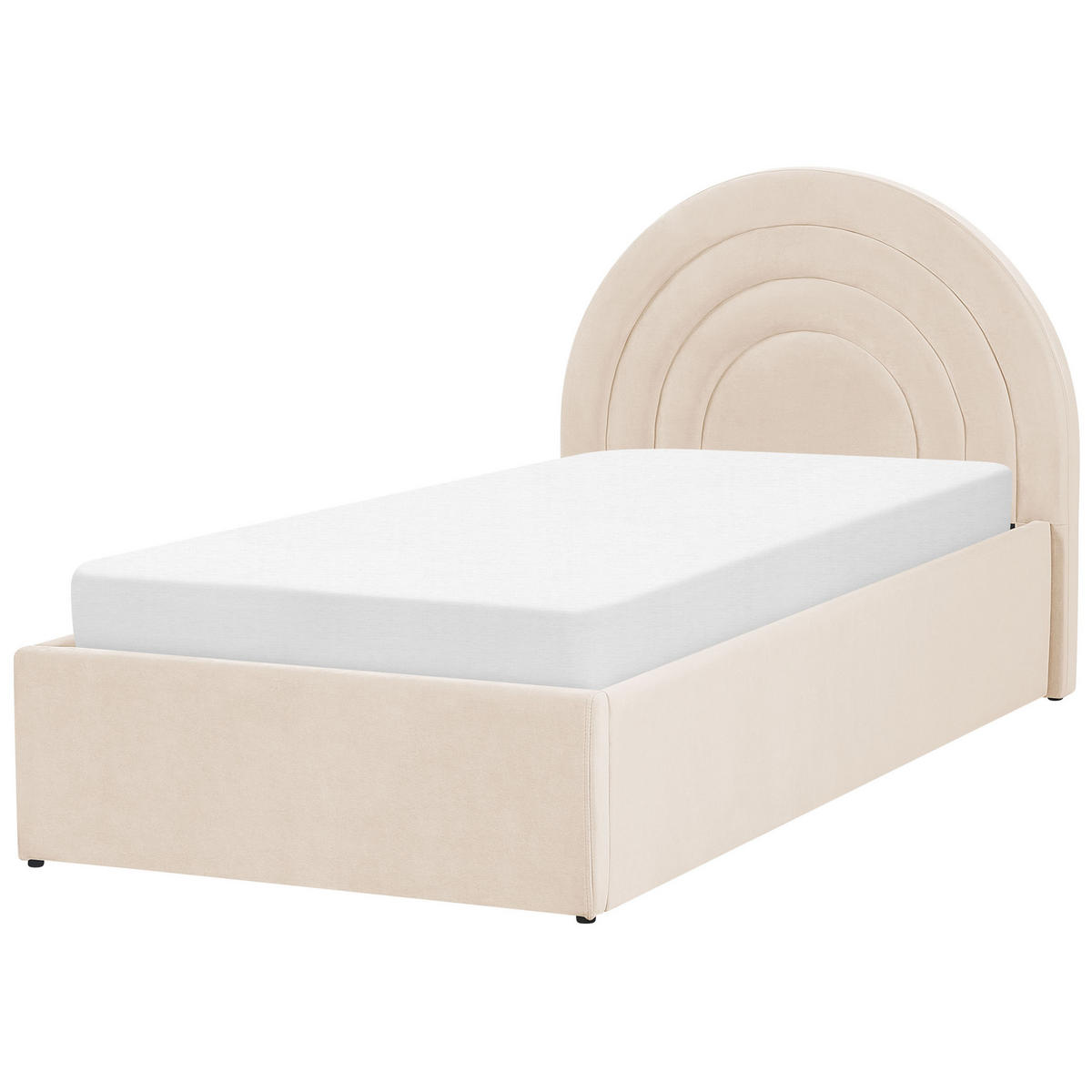 POLSTERBETT 90/200 cm Beige Anet - Beige, Textil (90/200cm) - Beliani