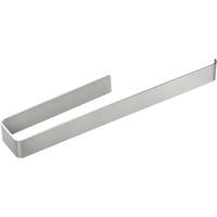 HANDTUCHHALTER ohne Bohren 38 cm Edelstahl gebürstet Silber - Silberfarben, Metall (5.7/3.5/38cm)