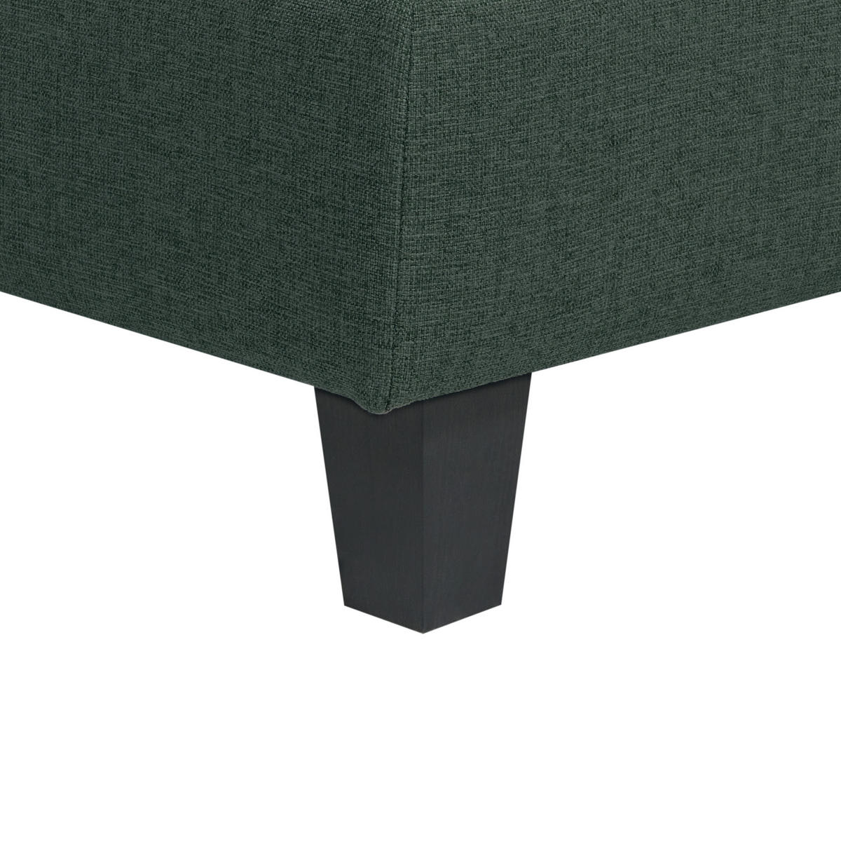 MODULÁRNÍ POHOVKA 5-místná Tvar U Tmavě zelená Látka Unstad - zelená barva, textil (228/72/76cm) - Beliani