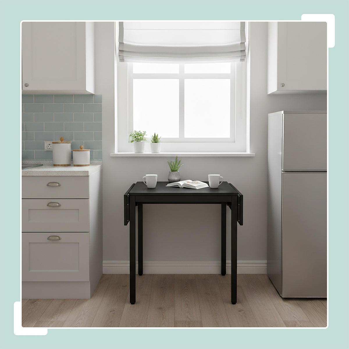 ESSTISCH - Schwarz, Holzwerkstoff/Metall (78/120/76cm) - Relaxdays