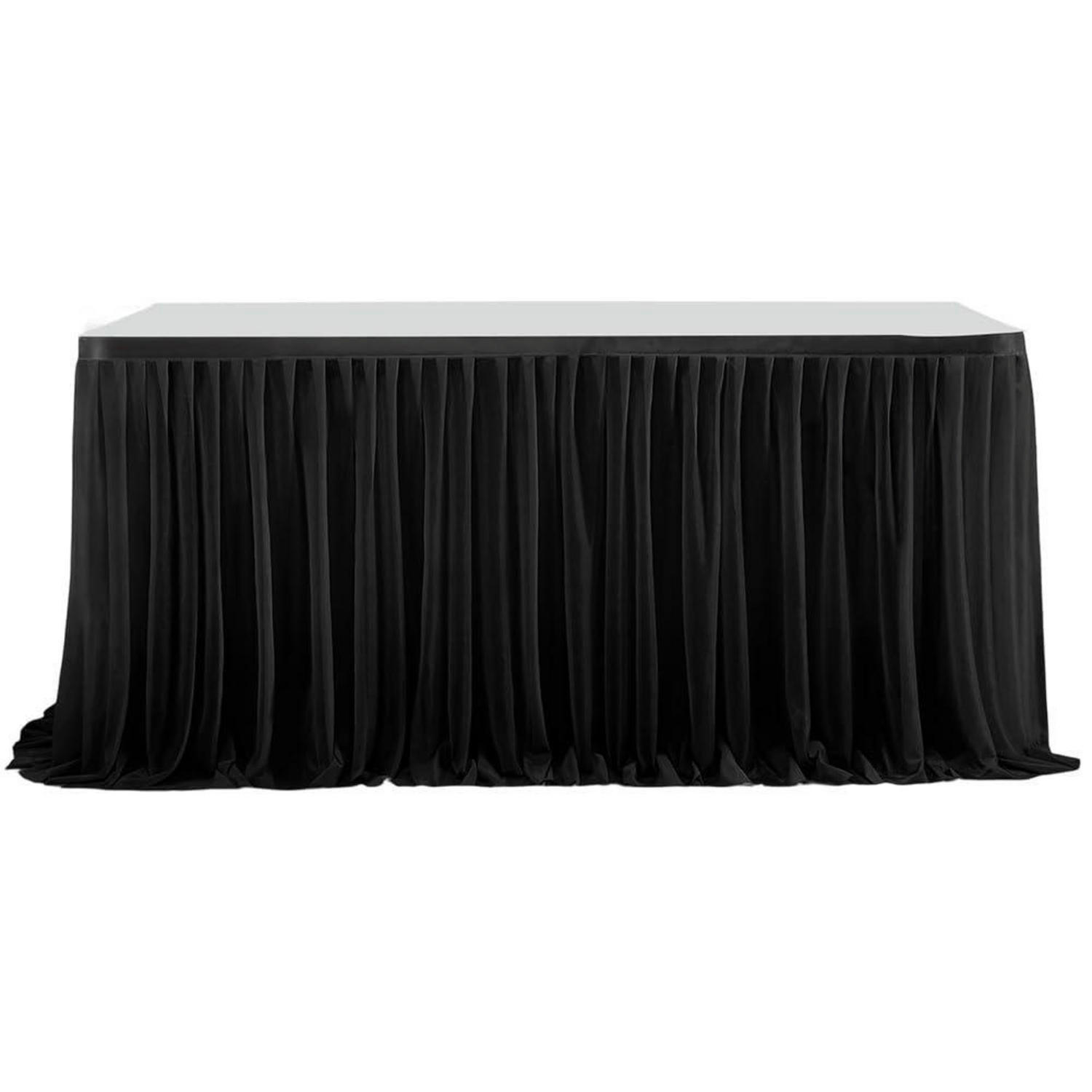 XXXLutz Tischrock Schwarz 76.2x1x182.8 cm