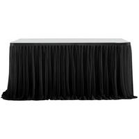 TISCHROCK Schwarz 183 cm - Schwarz, Textil (182.8/76.2/1cm)