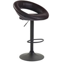 BARHOCKER Olinda Kunstleder 80-101 cm Braun - Braun, Leder (53/80/47cm) - furnicato