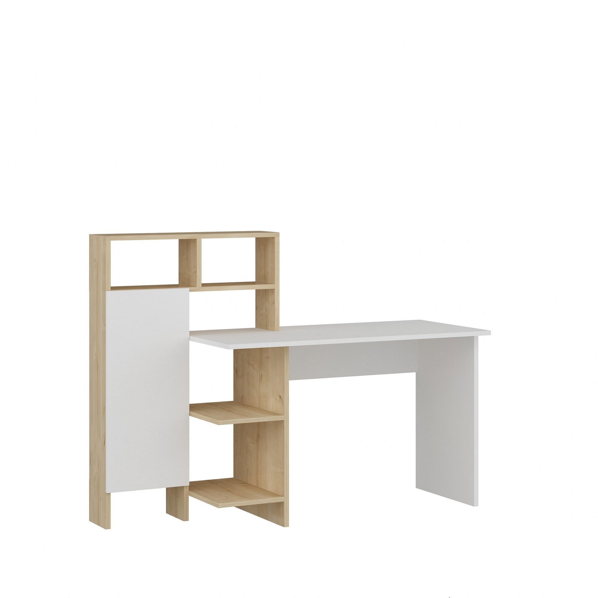 SCHREIBTISCH bugra weiss - Weiß, Holz (60/135/111cm) - Habitat Garten