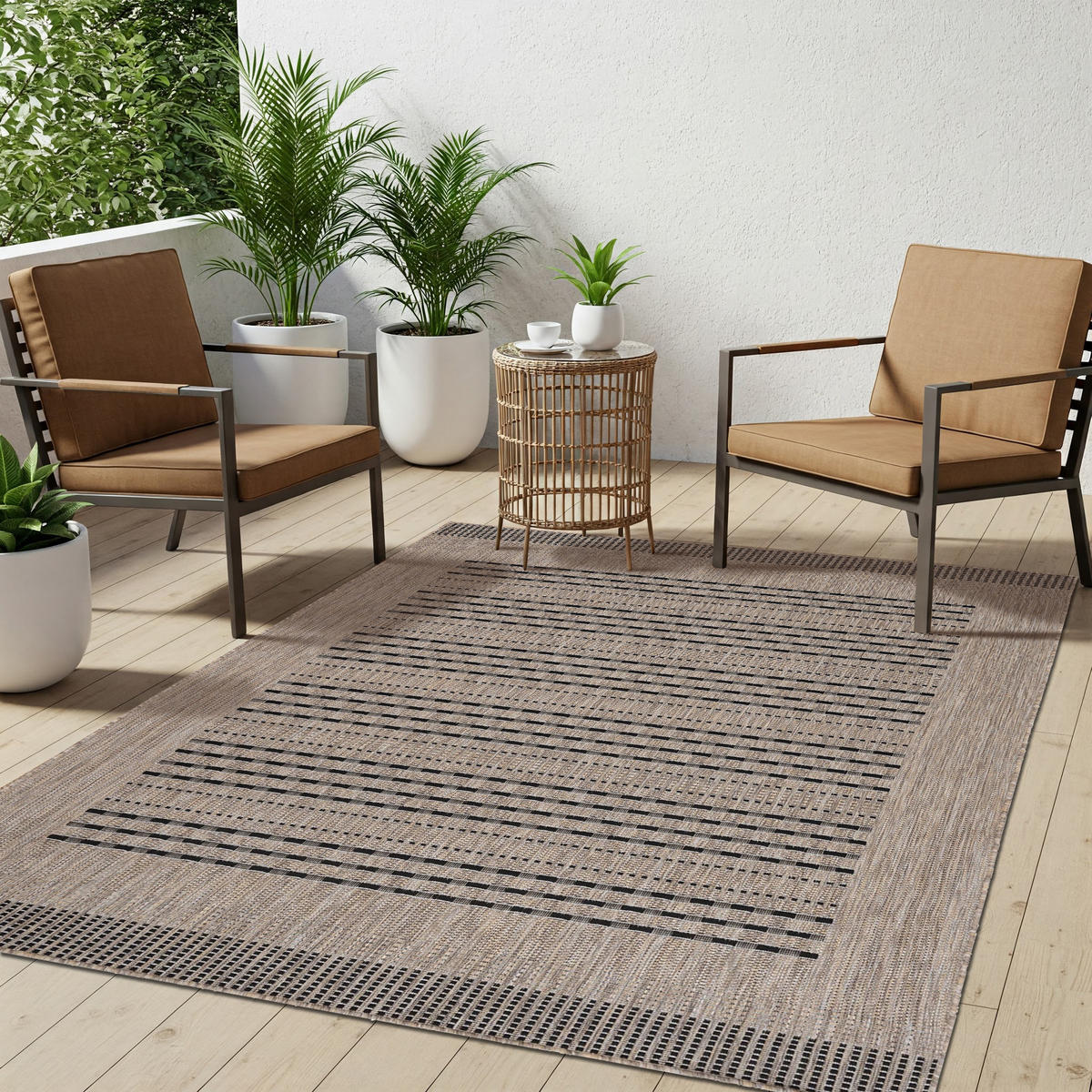 TEPPICH MELISSA Braun 60/200 cm - Braun, Kunststoff (60/200cm) - Tapiso