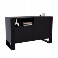 KOMMODE Karo 120/75/43.6 - Schwarz, Holzwerkstoff (120/75/43.6cm) - RAUMHIRSCH FURNITURE